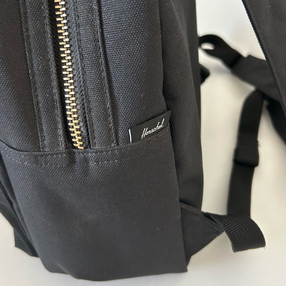 Herschel Nova Black Mini Backpack front zip pocket top zip top handle - Picture 5 of 14
